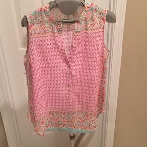 Sleeveless tank, fun pastel colors